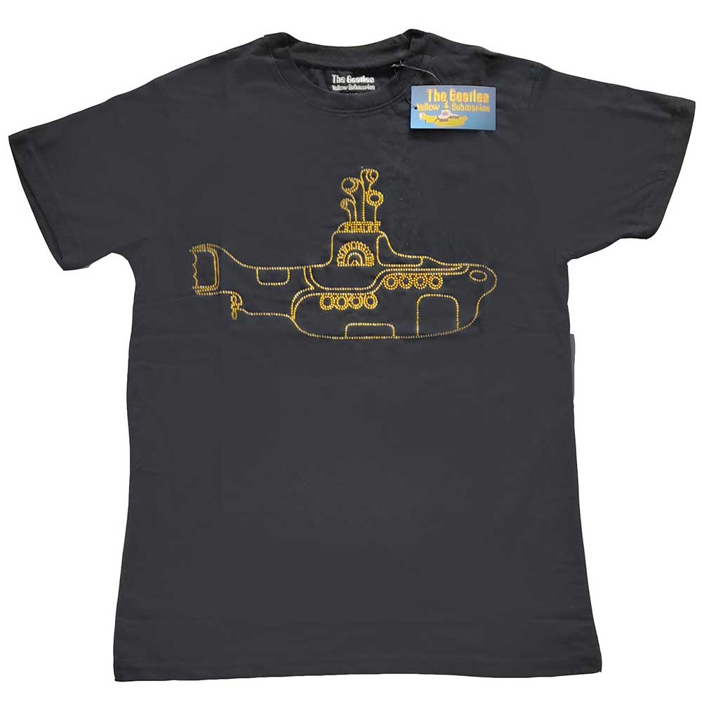 The Beatles Unisex T-Shirt: Yellow Submarine (Diamante) (Small)