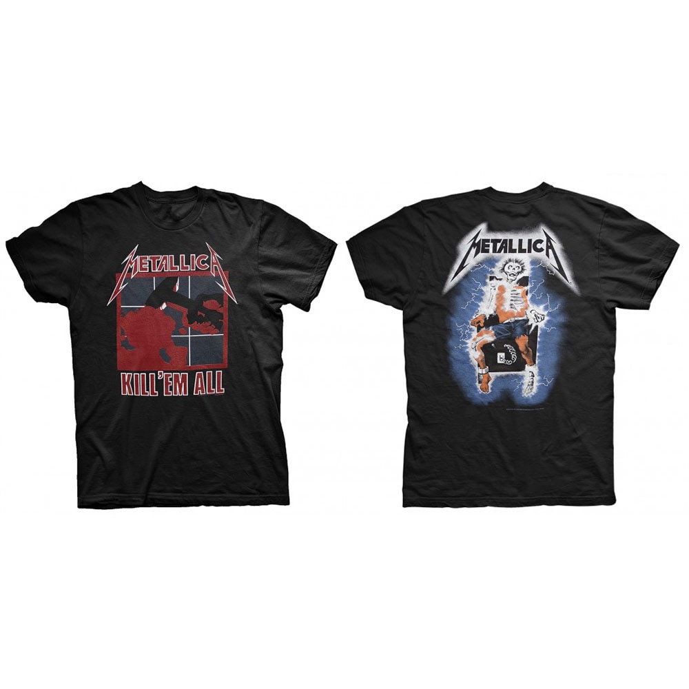Metallica Unisex T-Shirt: Kill 'Em All (Back Print) (Small)