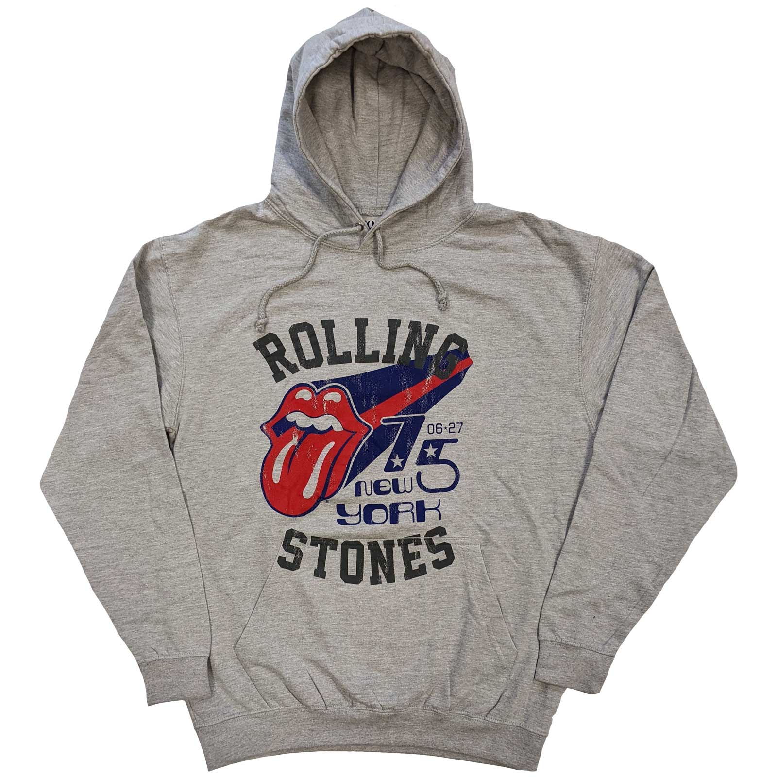 The Rolling Stones Unisex Pullover Hoodie: New York '75 (Large)
