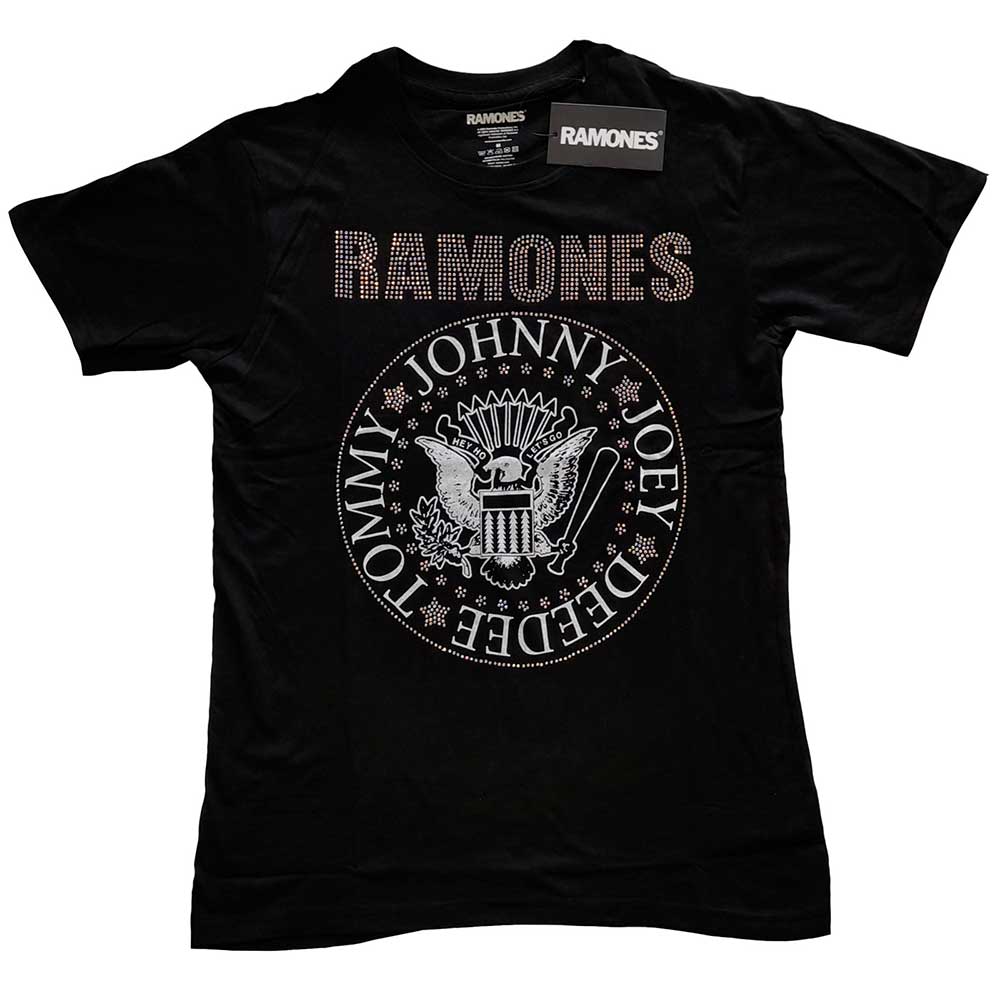 Ramones Unisex T-Shirt: Presidential Seal (Diamante) (Large)