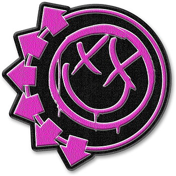 Blink-182 Standard Patch: Pink Neon Six Arrows