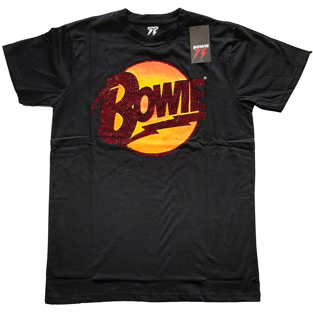 David Bowie Unisex T-Shirt: Diamond Dogs Logo (Diamante) (X-Large)