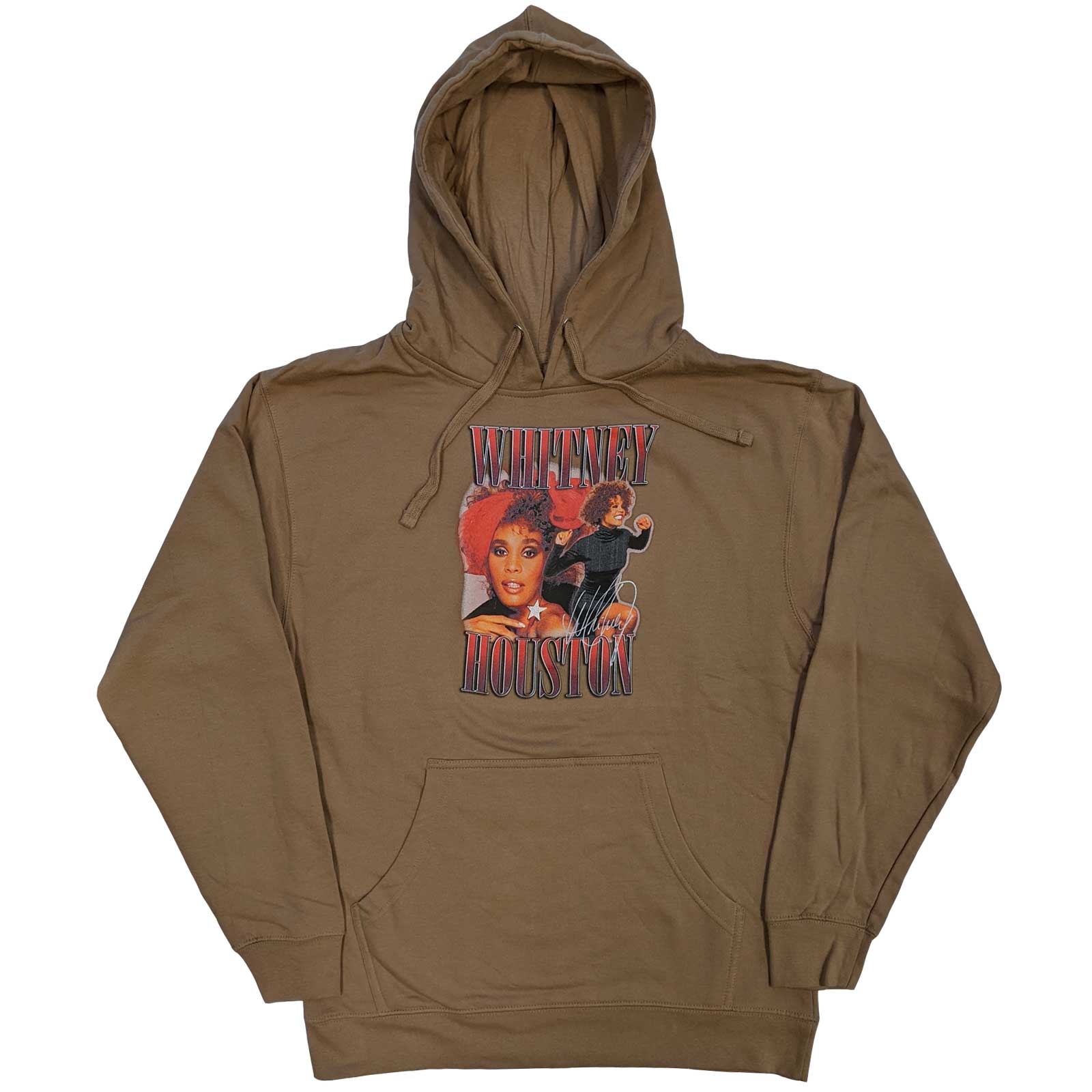 Whitney Houston Unisex Pullover Hoodie: 90s Homage (X-Large)