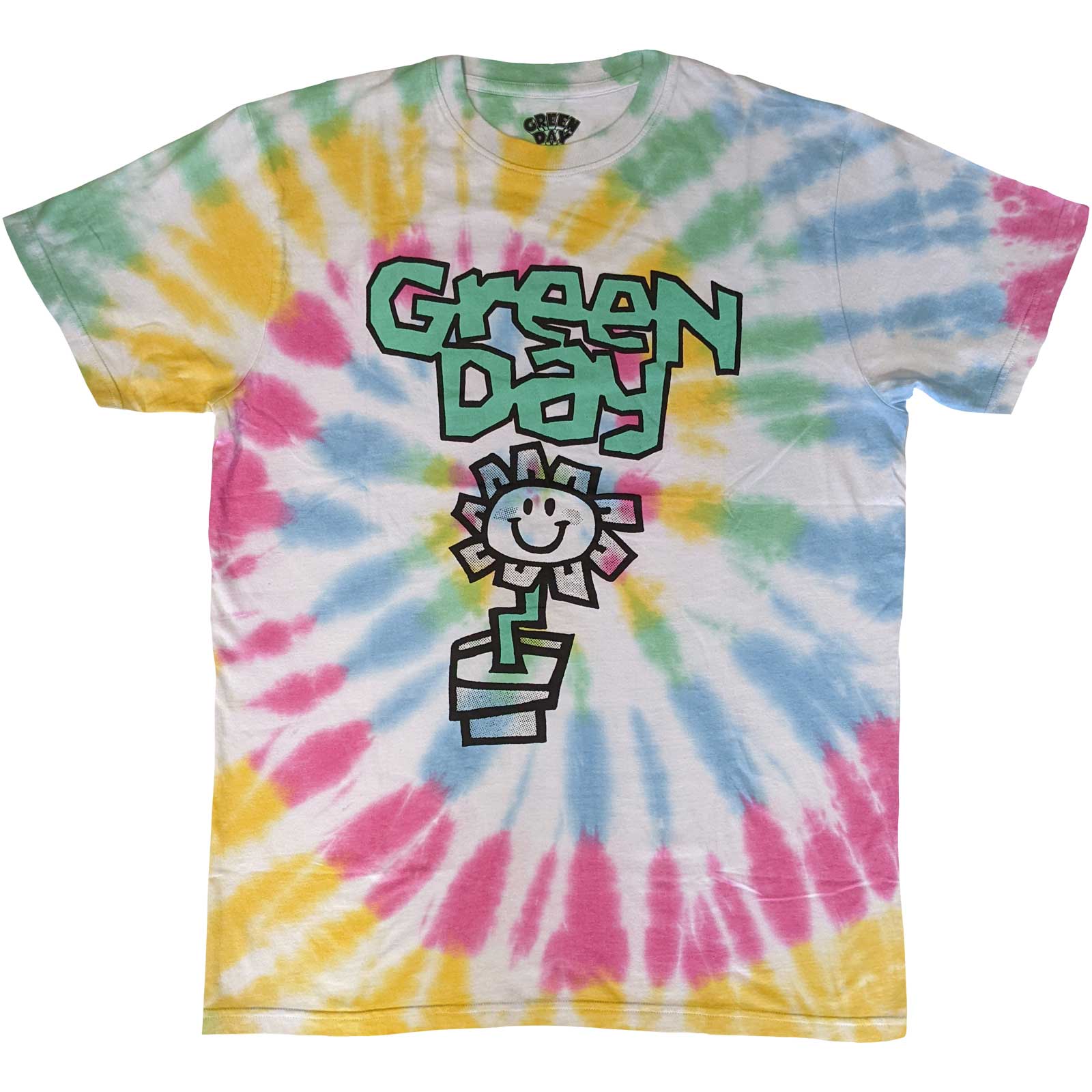 Green Day Unisex T-Shirt: Flower Pot (Wash Collection) (XX-Large)