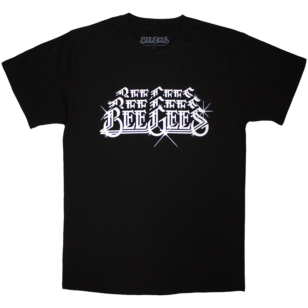Bee Gees Unisex T-Shirt: Stacked Logo (Black) (X-Large)