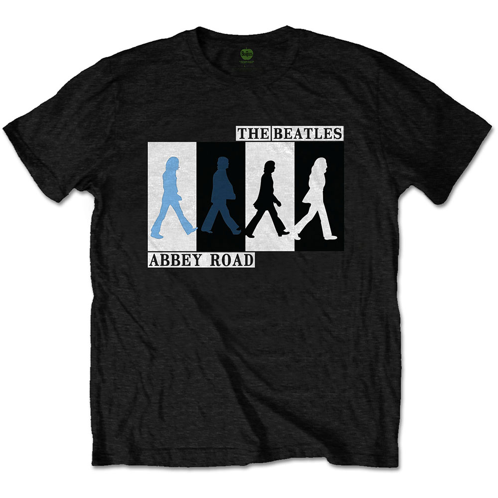 The Beatles Unisex T-Shirt: Abbey Road Colours Crossing (Large)