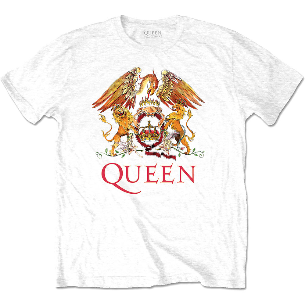 Queen Unisex T-Shirt: Classic Crest (Plus Sizes) (XXX-Large) - PLUGGED  SWEDEN