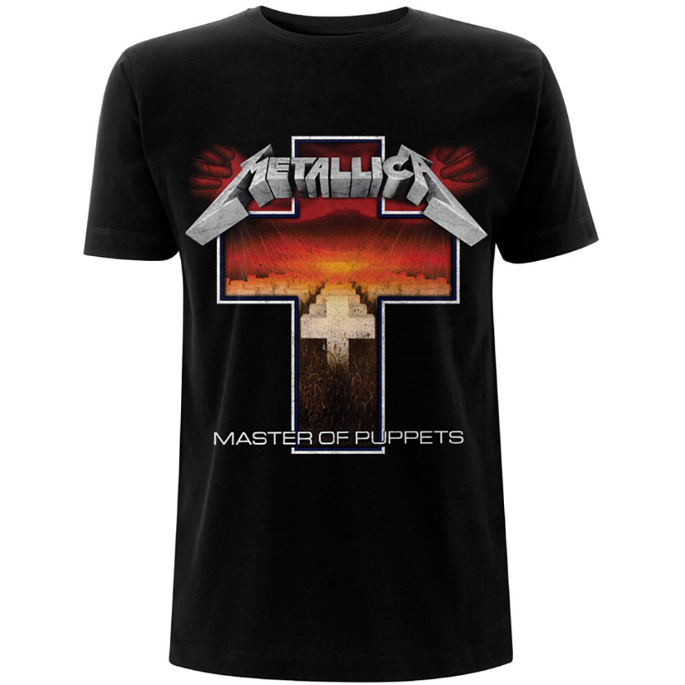 Metallica Unisex T-Shirt: Master of Puppets Cross (Medium)