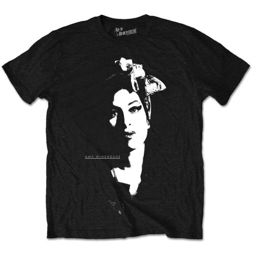 Amy Winehouse Unisex T-Shirt: Scarf Portrait (Medium)