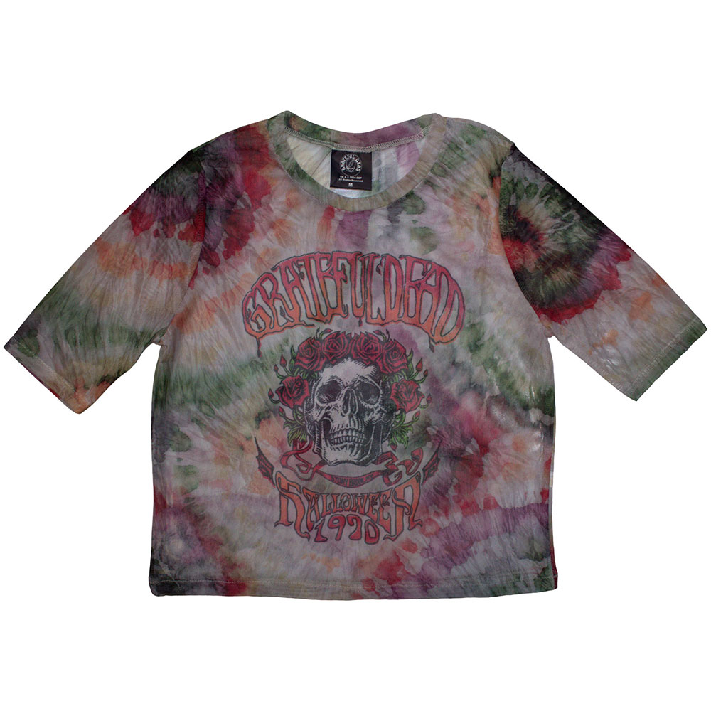 Grateful Dead Ladies Crop Top: Stony Brook Bertha (Mesh) (XX-Small)