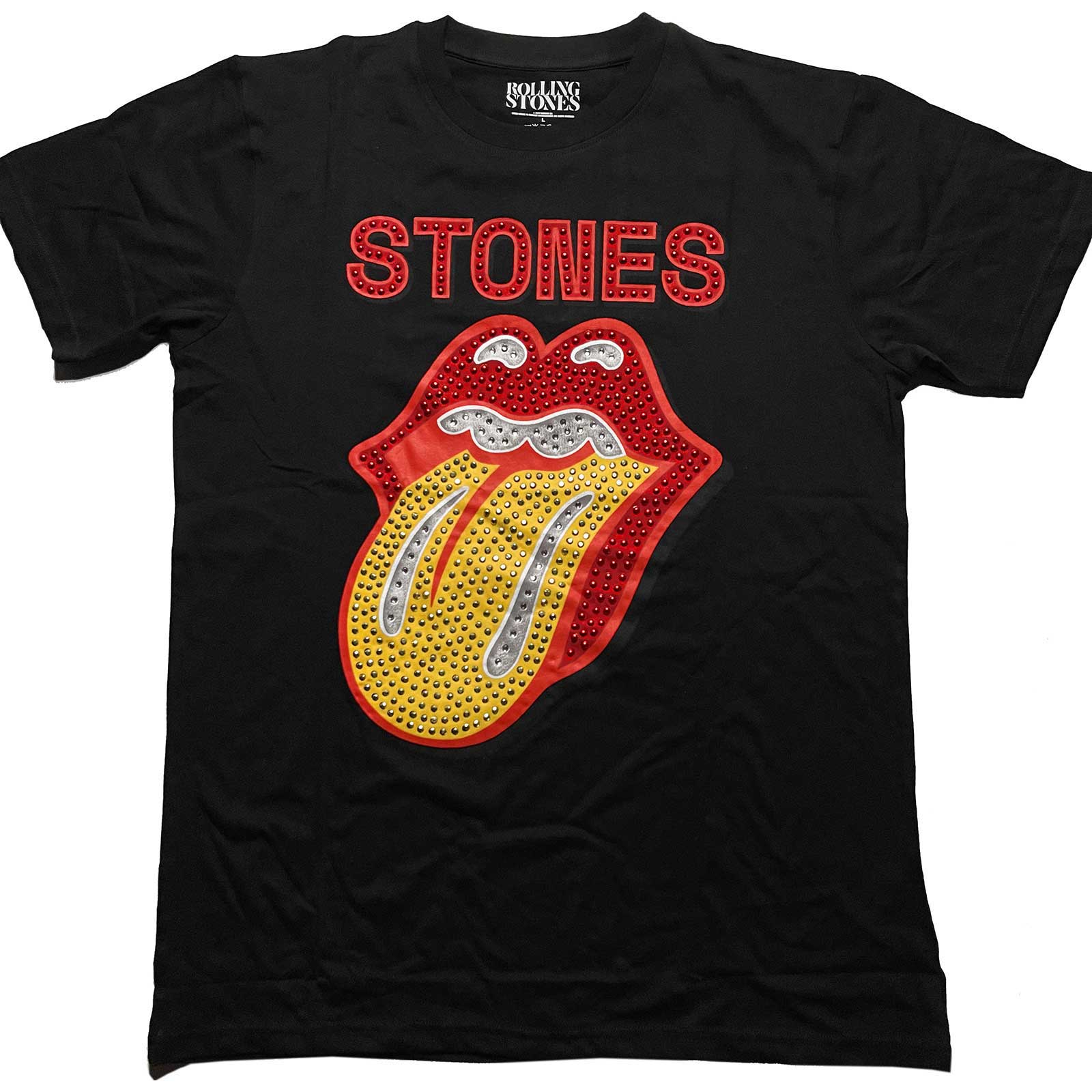 The Rolling Stones Unisex T-Shirt: Dia Tongue (Diamante) (Small)