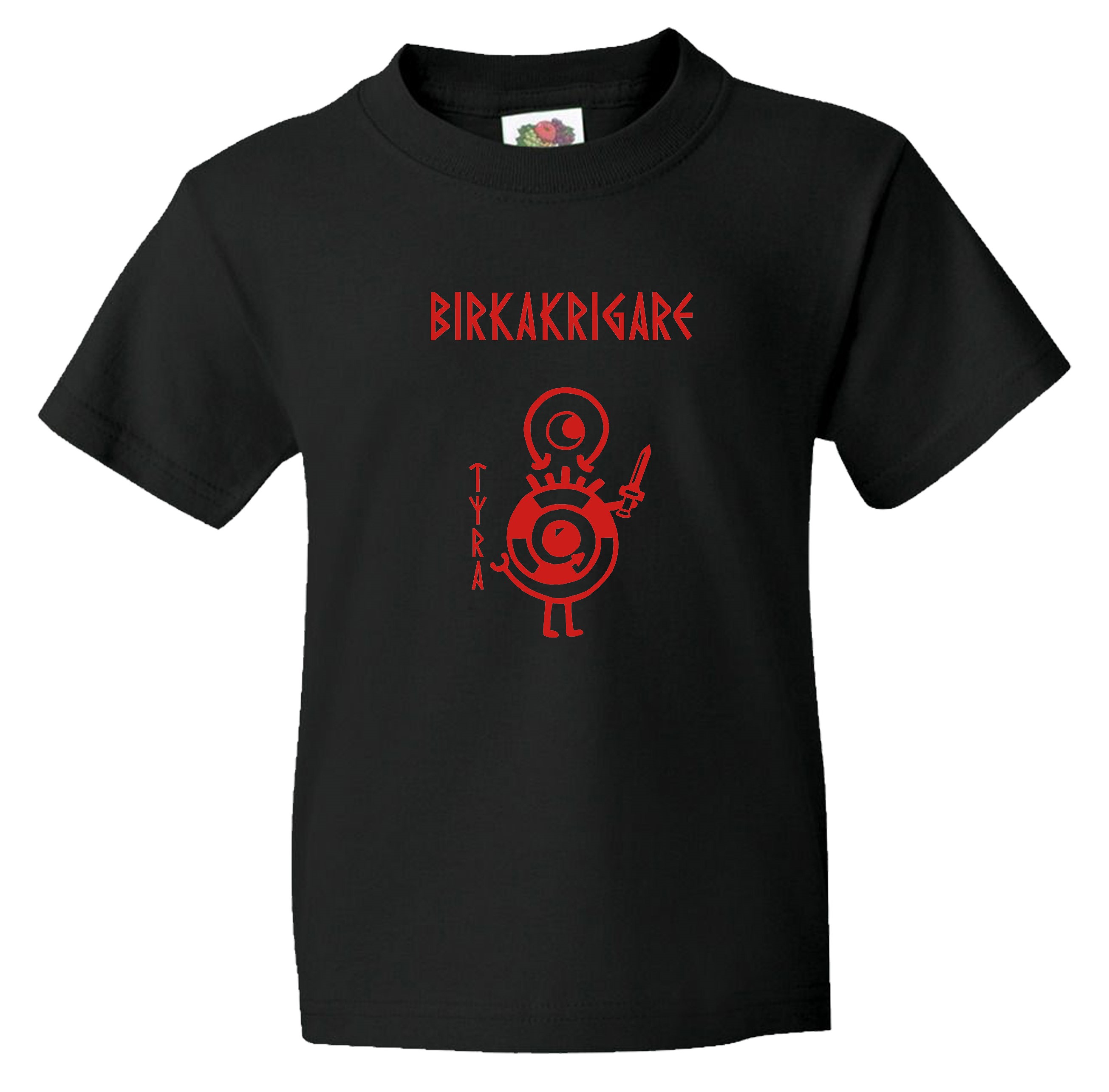 Barn t-shirt: Birkakrigare - Tyra - Viking Art Kollektion (12-13 år)