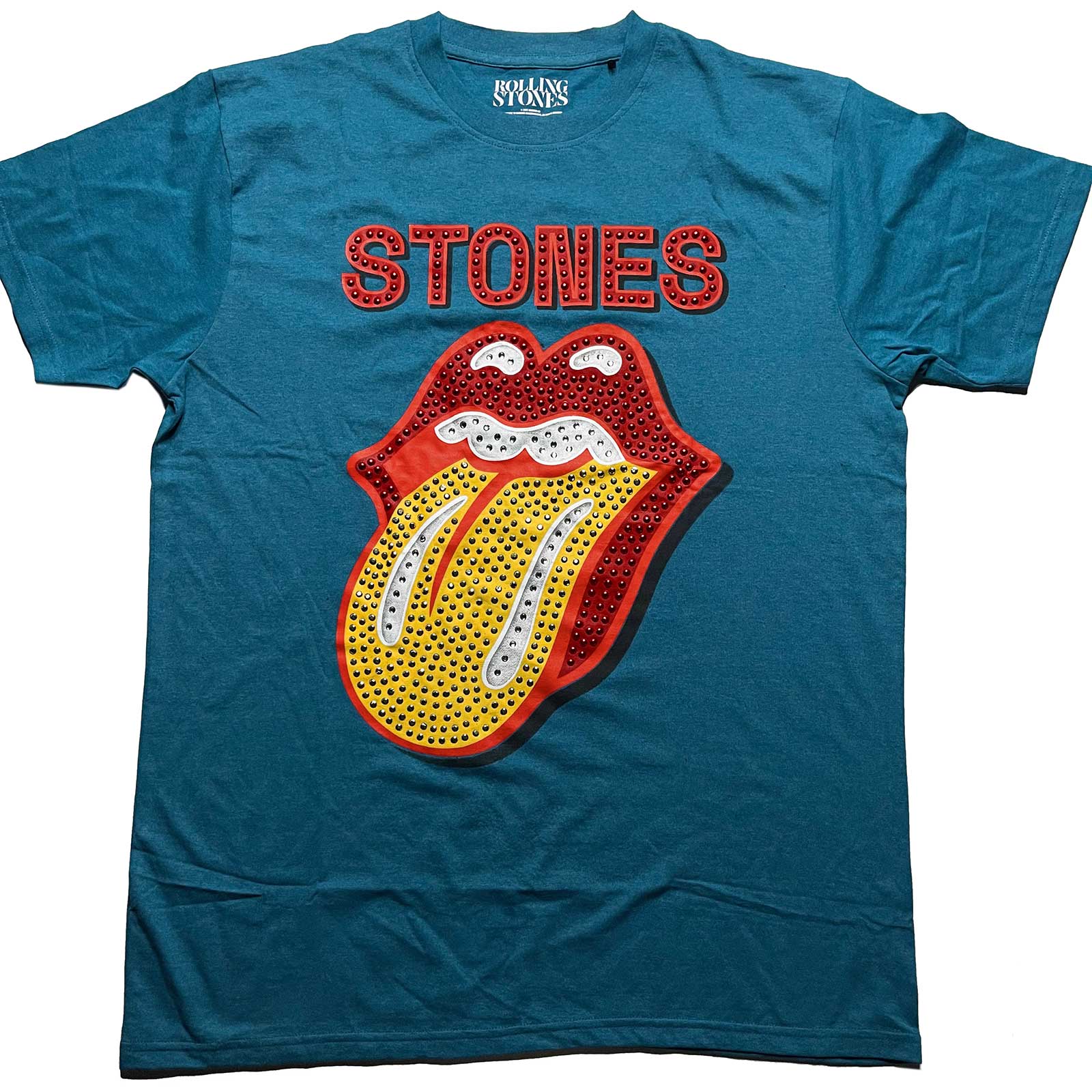 The Rolling Stones Unisex T-Shirt: Dia Tongue (Diamante) (XX-Large)