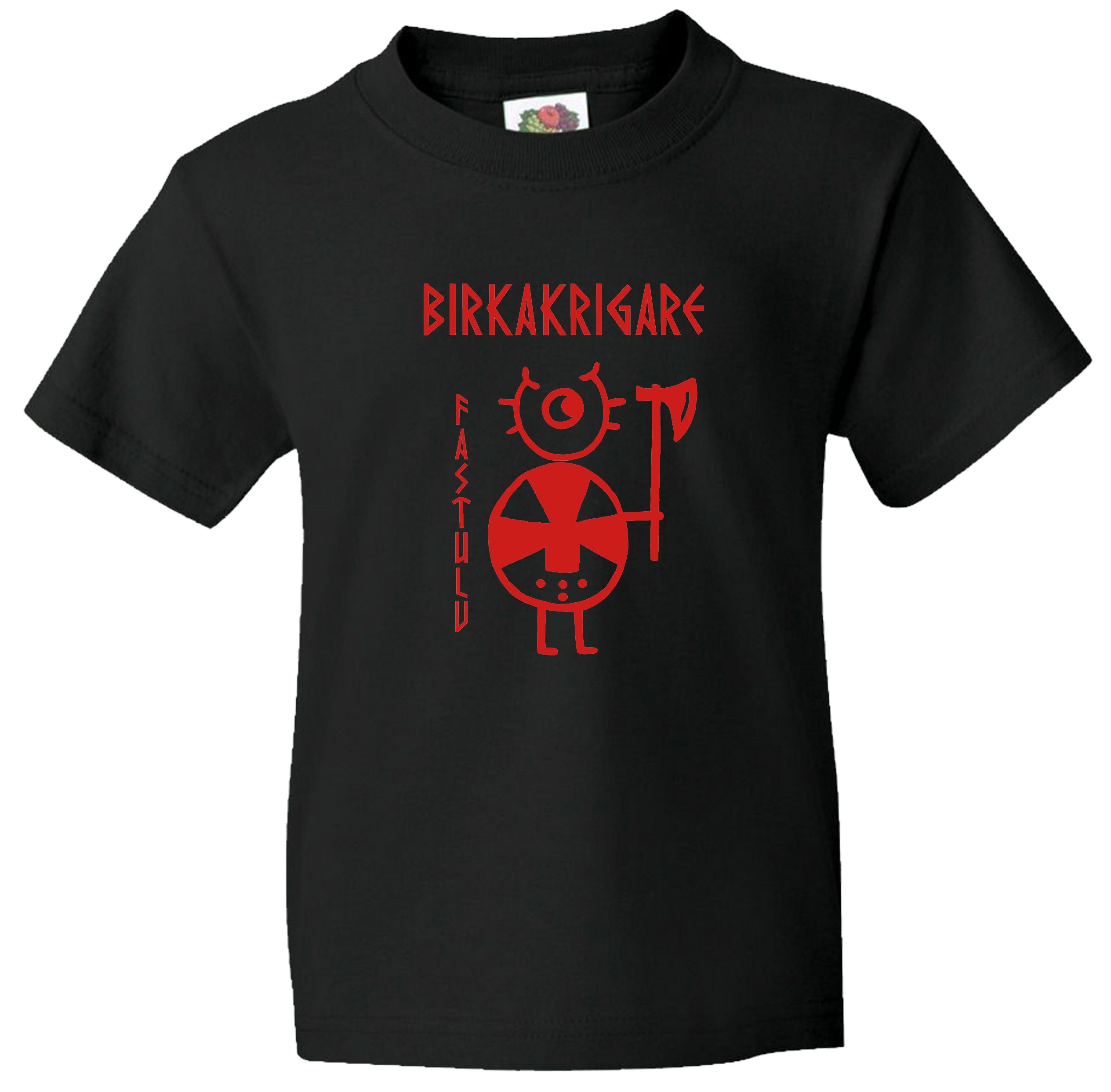 Barn t-shirt: Birkakrigare - Fastulv - Viking Art Kollektion (7-8 år)