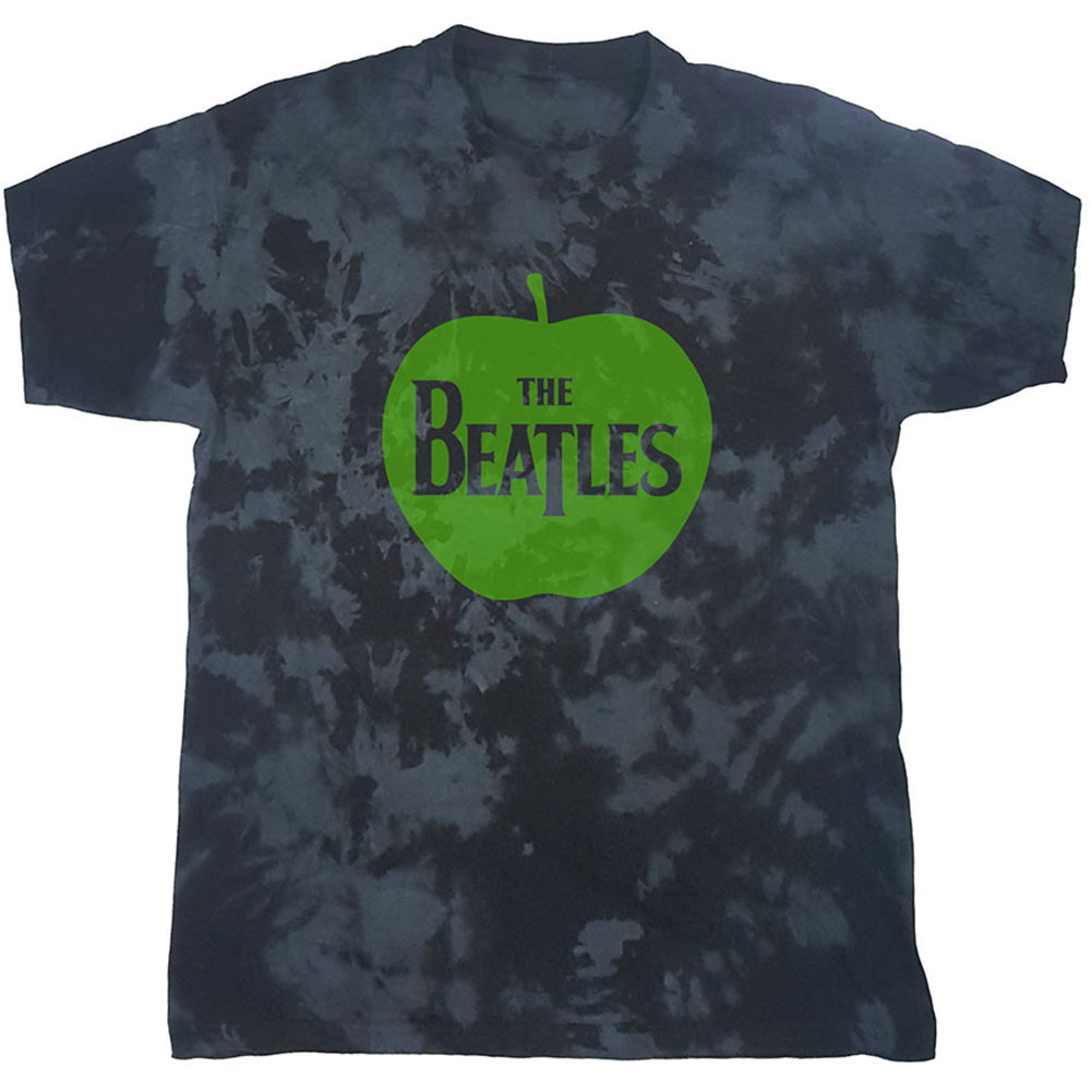 The Beatles Unisex T-Shirt: Apple (Dip-Dye) (Medium)