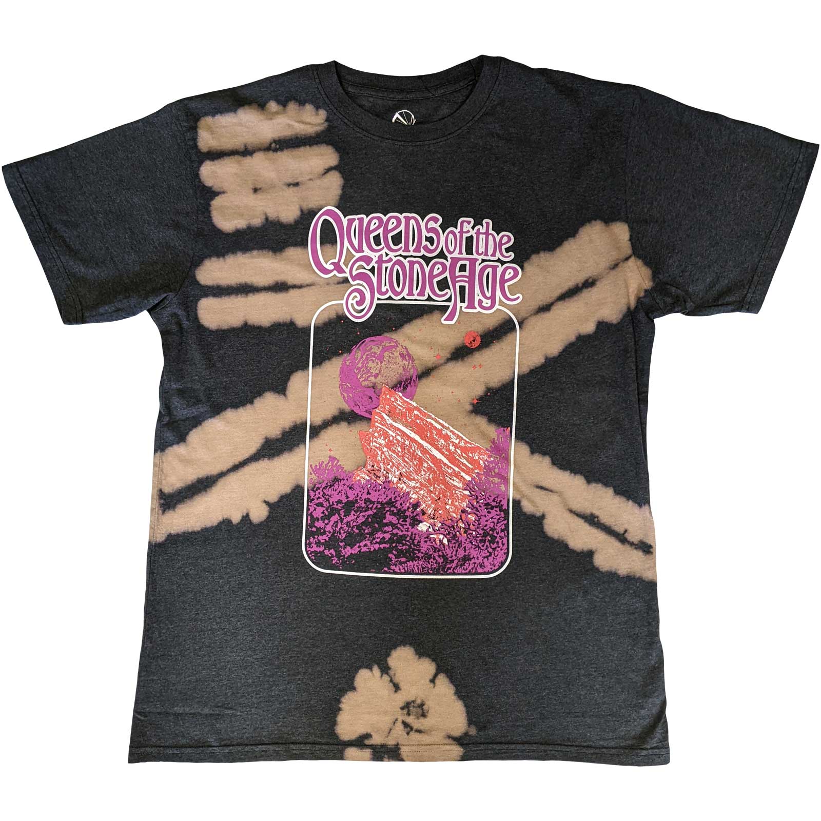 Queens Of The Stone Age Unisex T-Shirt: Planet Frame (Wash Collection) (Small)