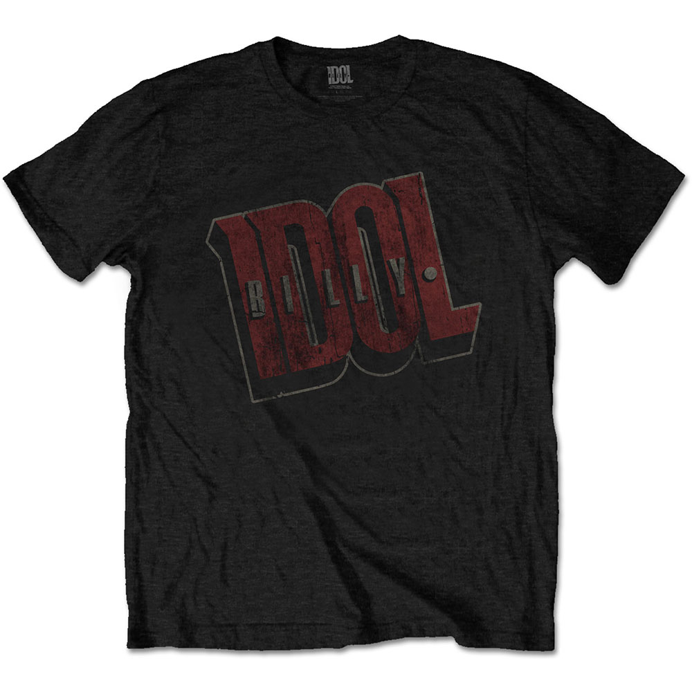 Billy Idol Unisex T-Shirt: Vintage Logo (Medium)