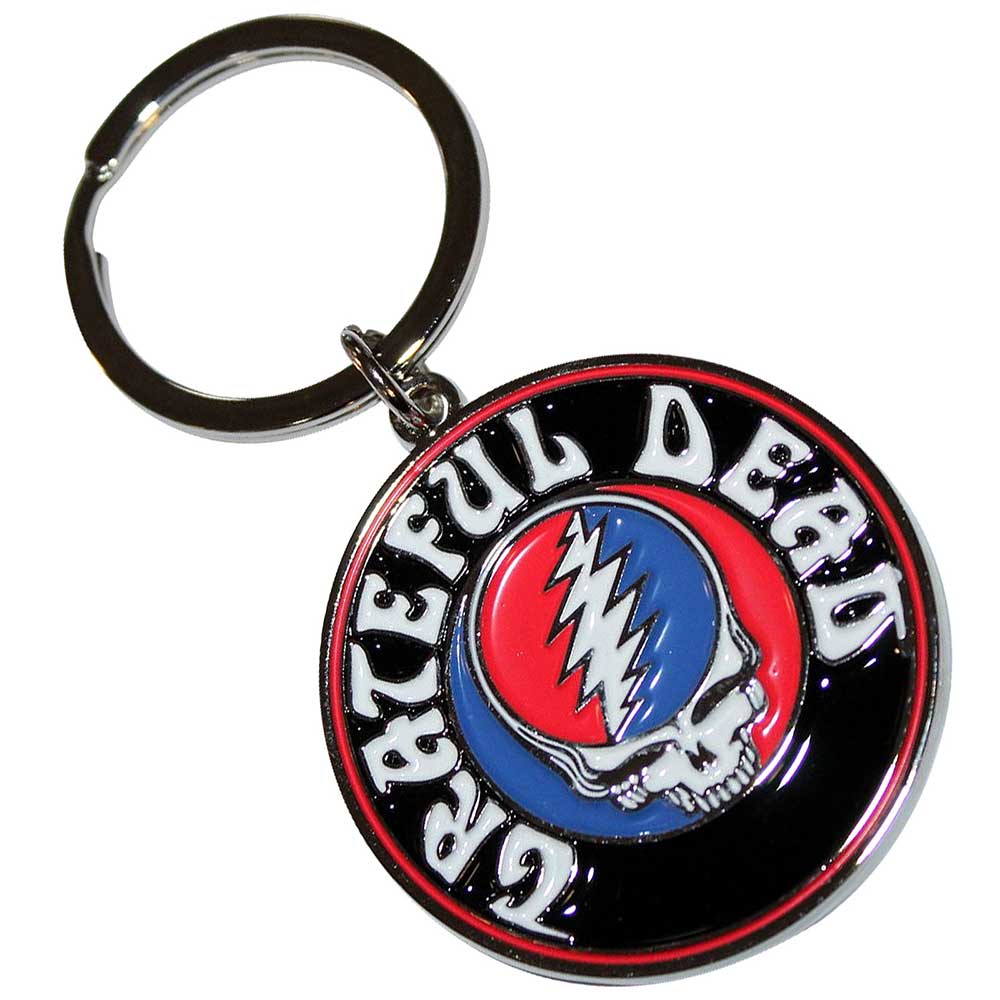 Grateful Dead Keychain: Steal Your Face Logo