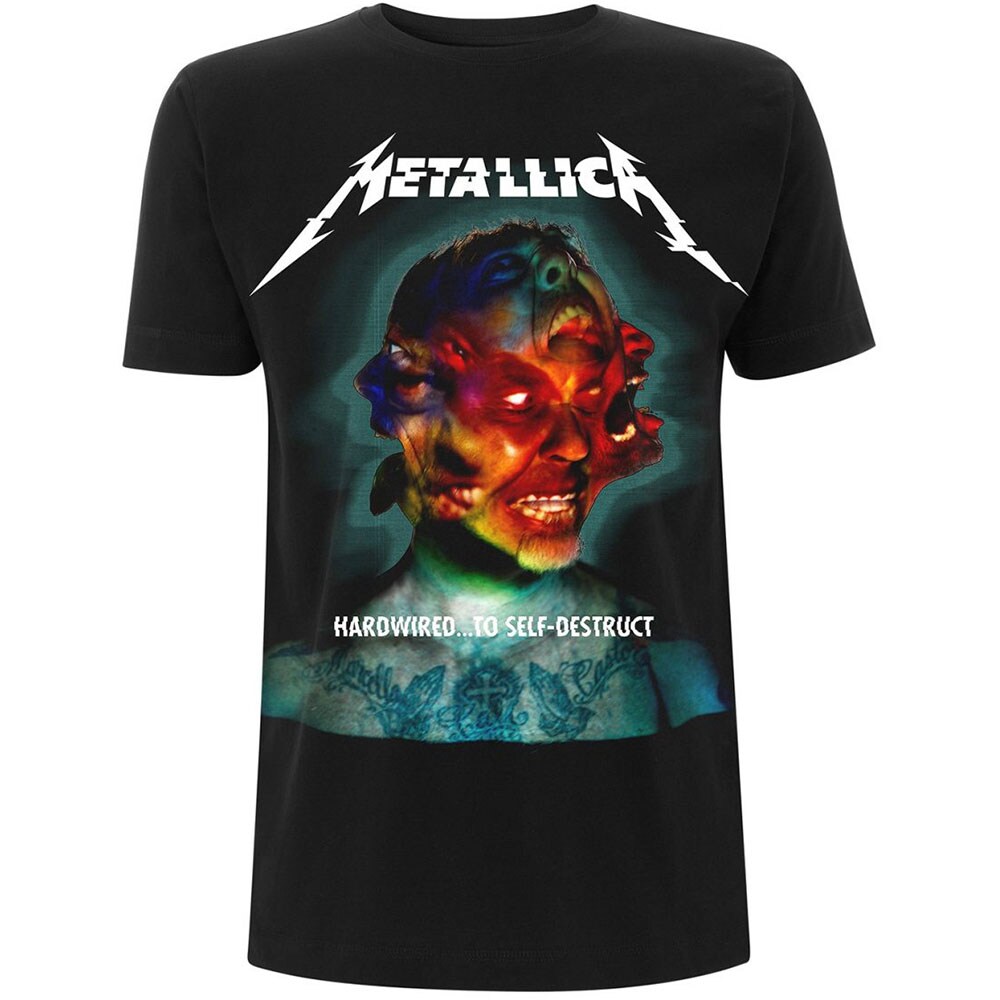 Metallica Unisex T-Shirt: Hardwired Album Cover (Medium)