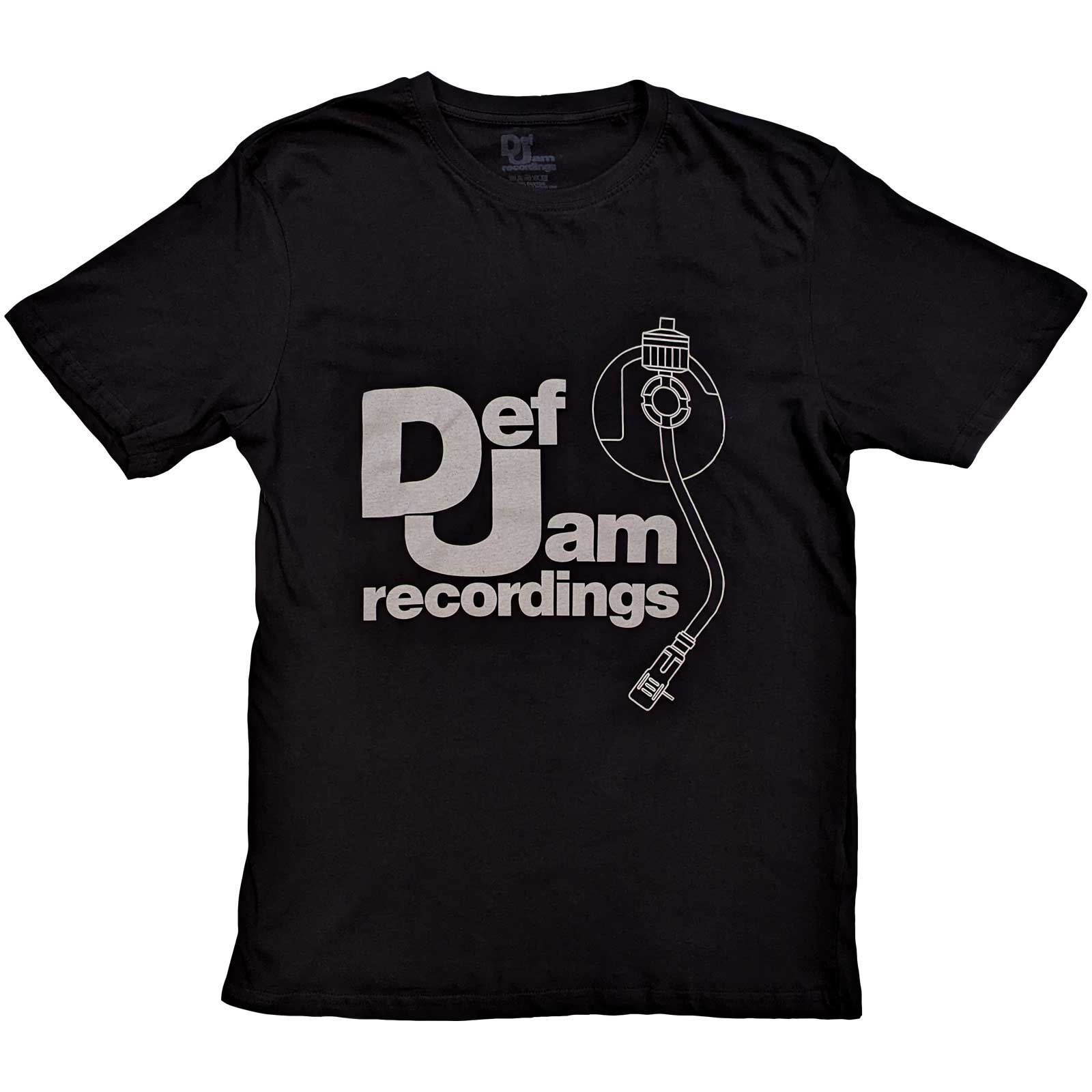 Def Jam Recordings Unisex T-Shirt: Logo & Stylus (Medium)