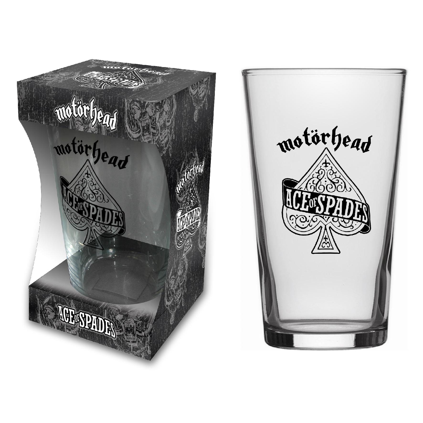 MOTORHEAD - ACE OF SPADES - BEER GLASS (BOXED)