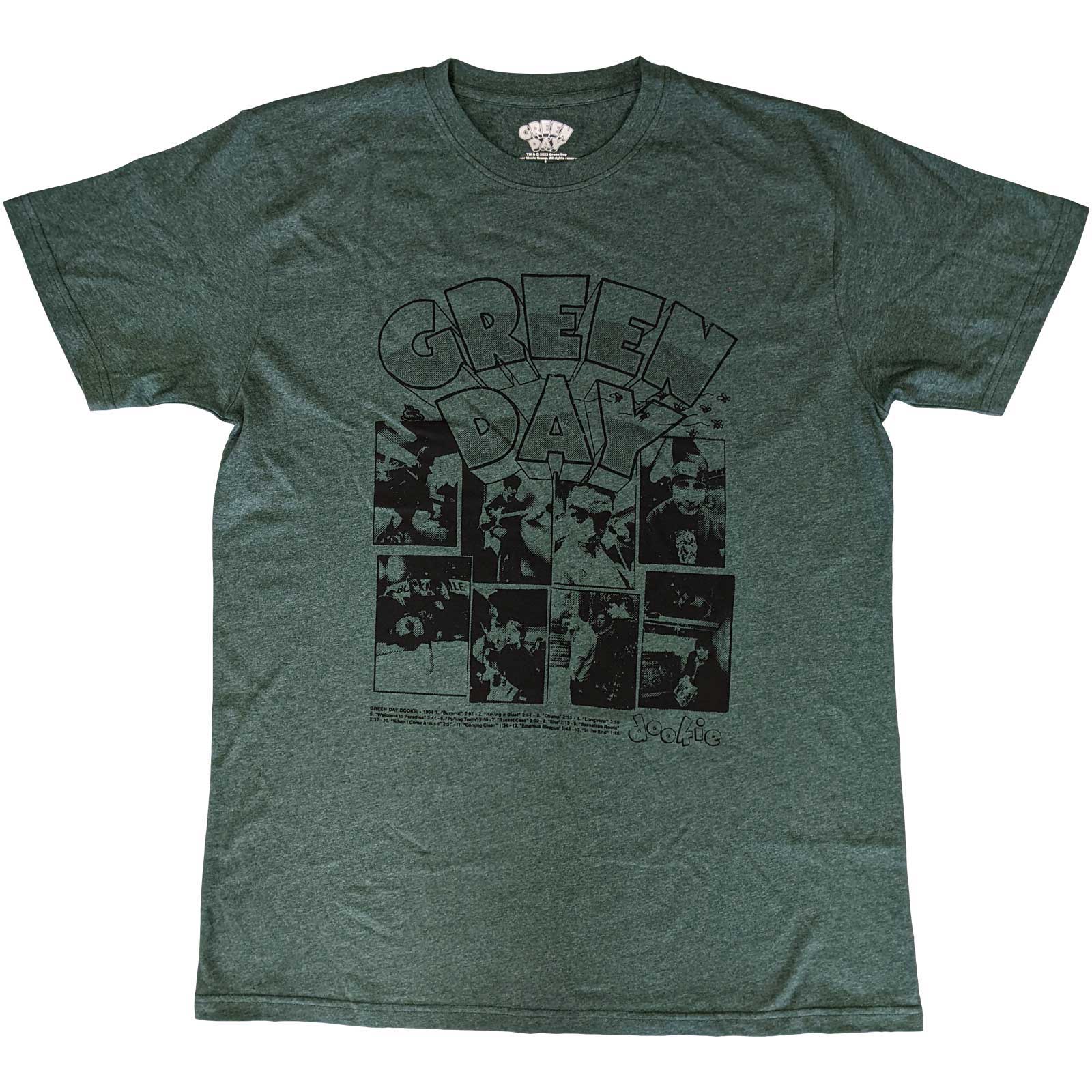 Green Day Unisex T-Shirt: Dookie Frames (X-Large)