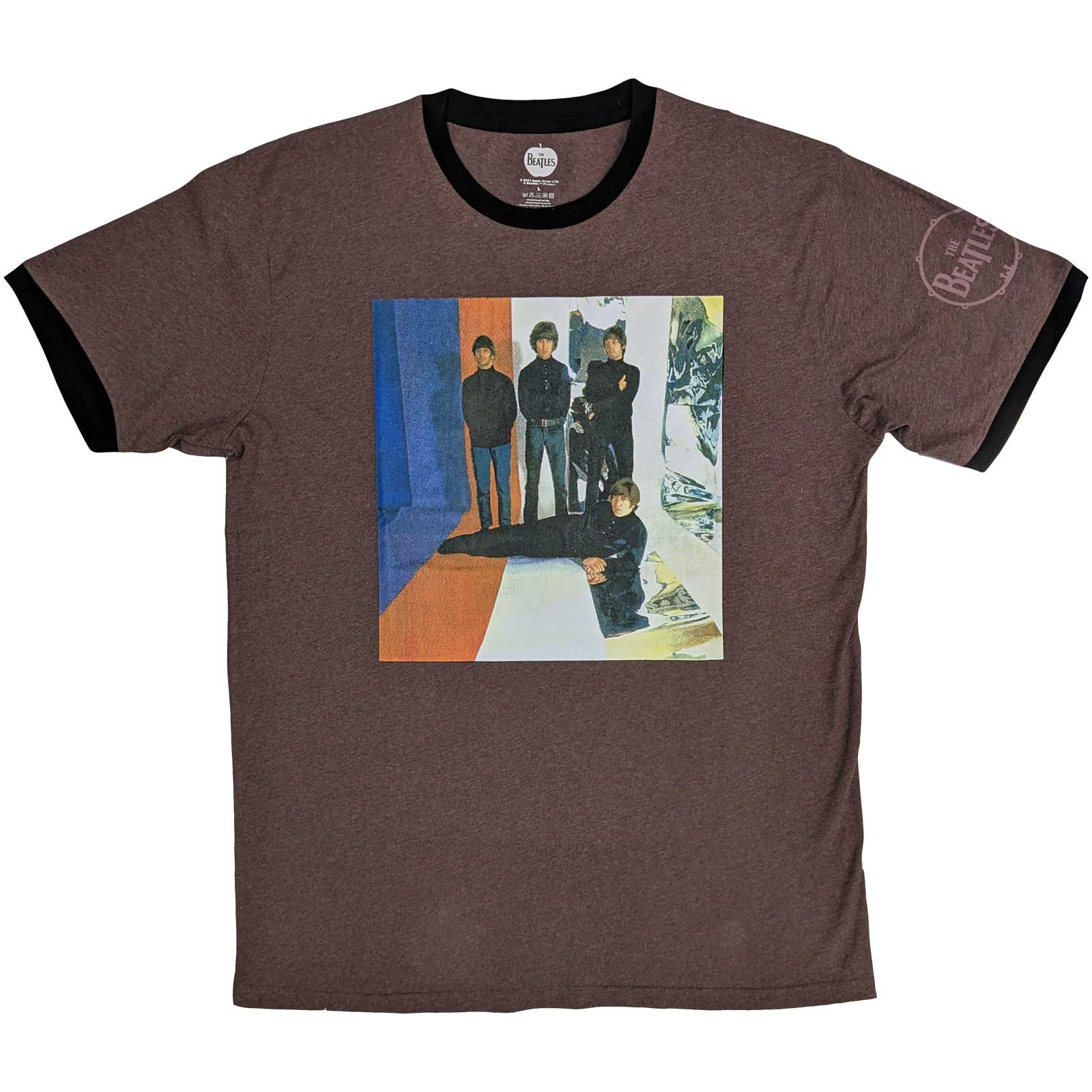 The Beatles Unisex Ringer T-Shirt: Stripes (Small)