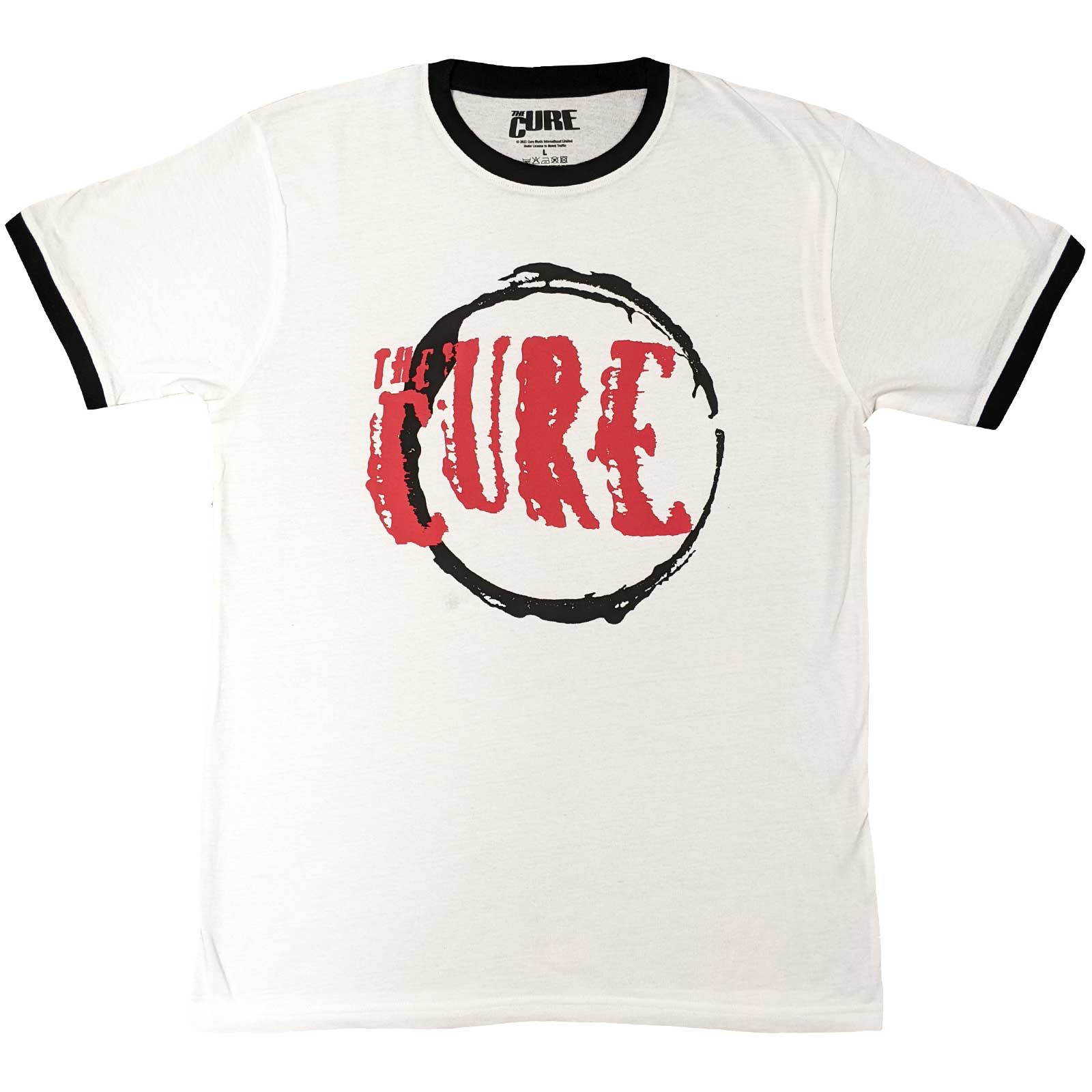 The Cure Unisex Ringer T-Shirt: Circle Logo (Small)