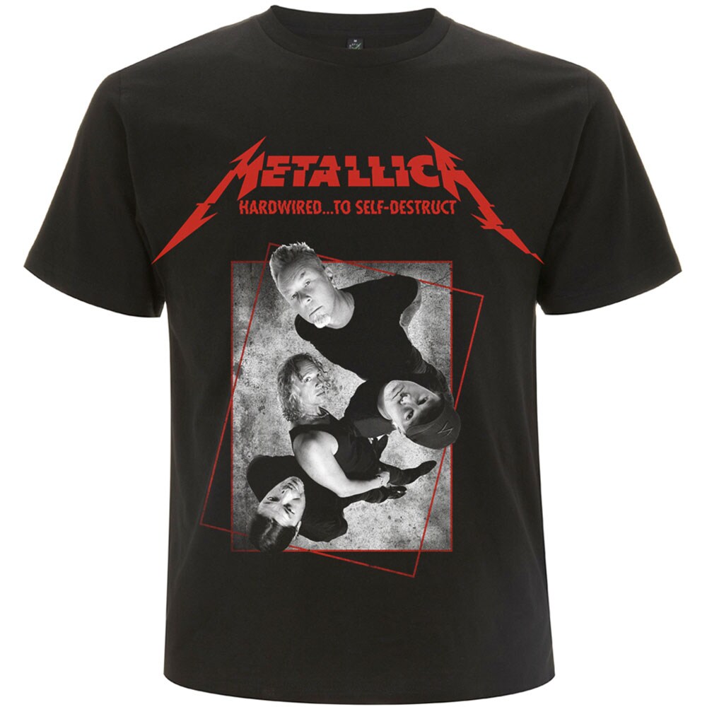 Metallica Unisex T-Shirt: Hardwired Band Concrete (X-Large)