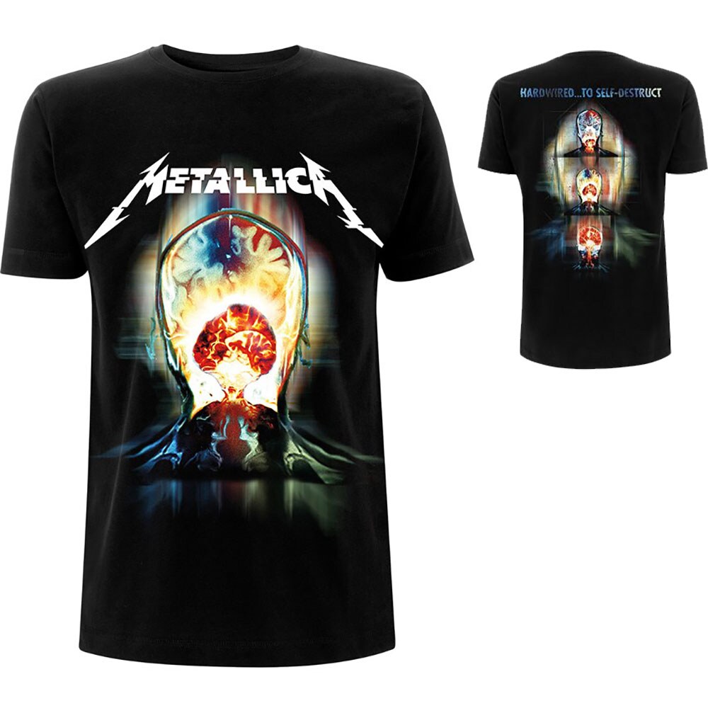 Metallica Unisex T-Shirt: Exploded (Back Print) (Small)