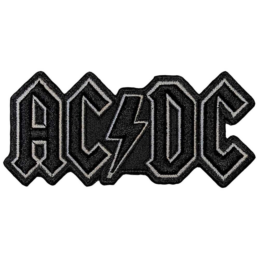 AC/DC Standard Woven Patch: Black Logo