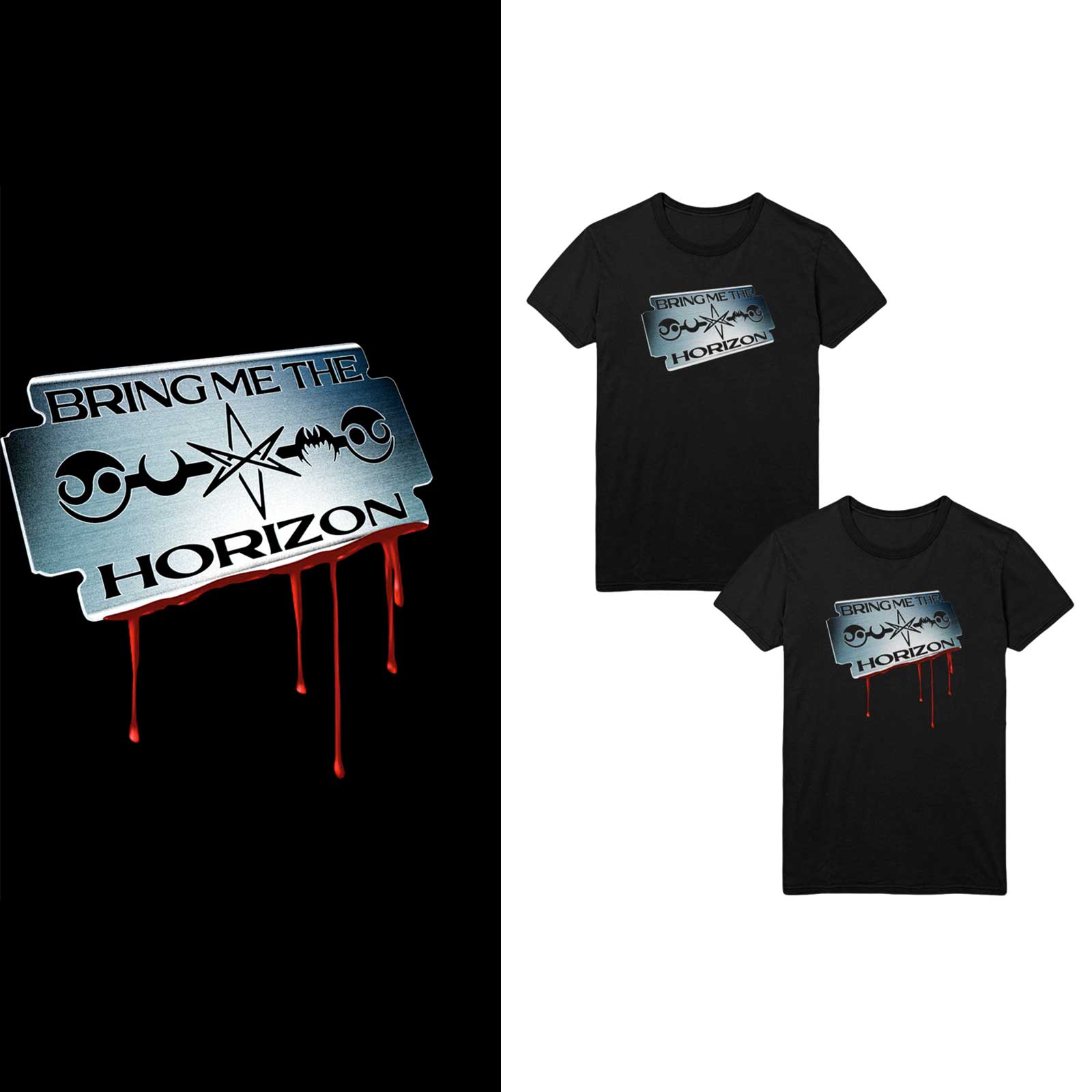 Bring Me The Horizon Unisex T-Shirt: Razor Blade (Medium)