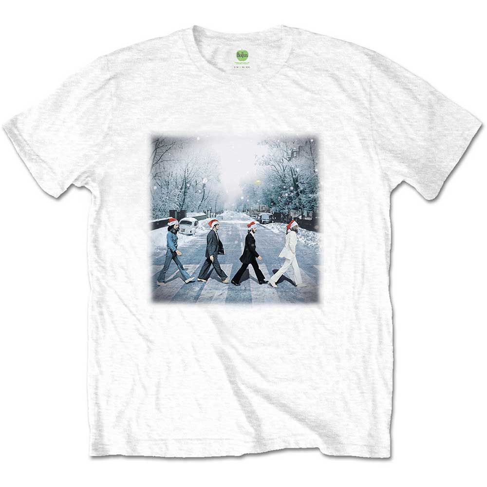 The Beatles Unisex T-Shirt: Abbey Christmas (X-Large)