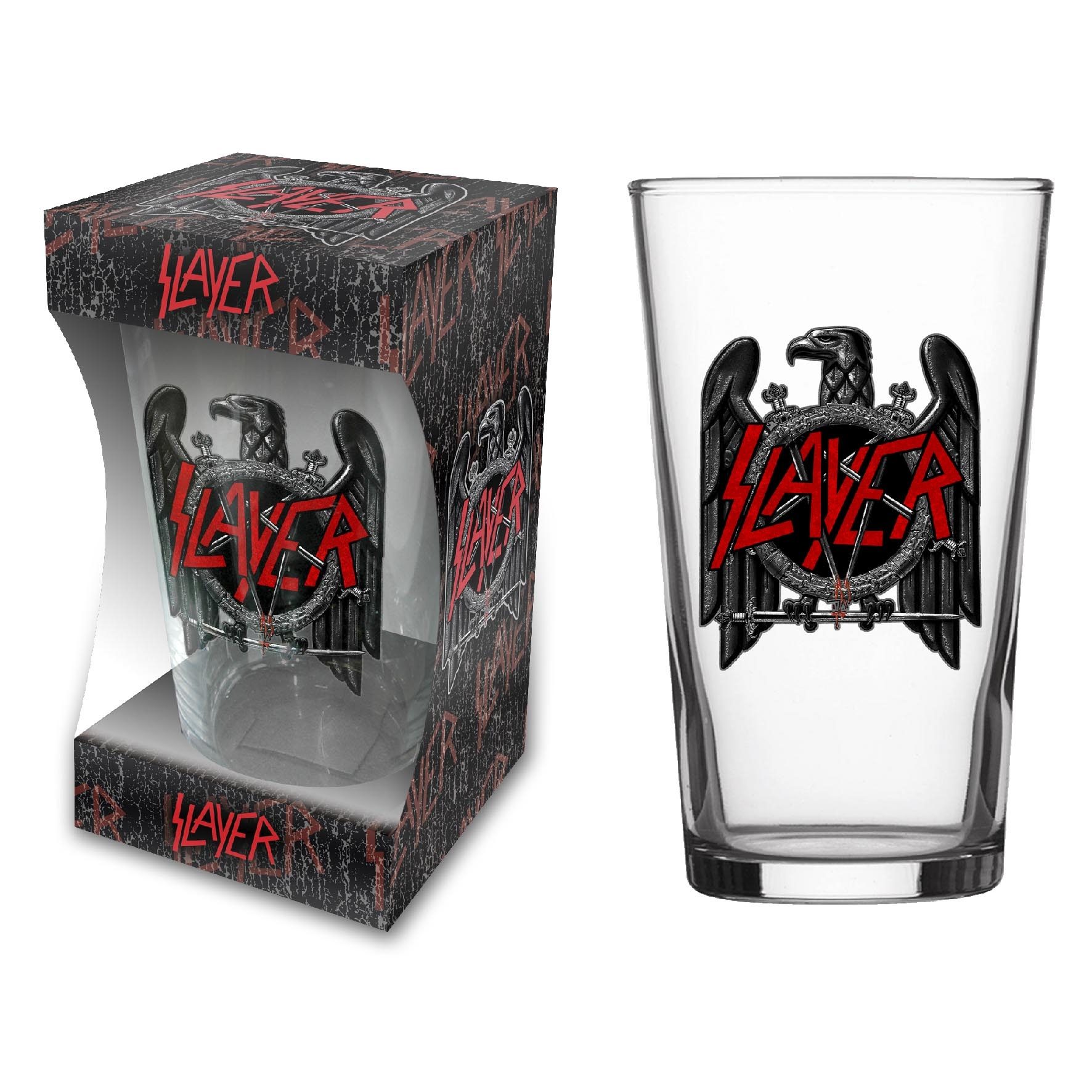 SLAYER - EAGLE - BEER GLASS (BOXED)