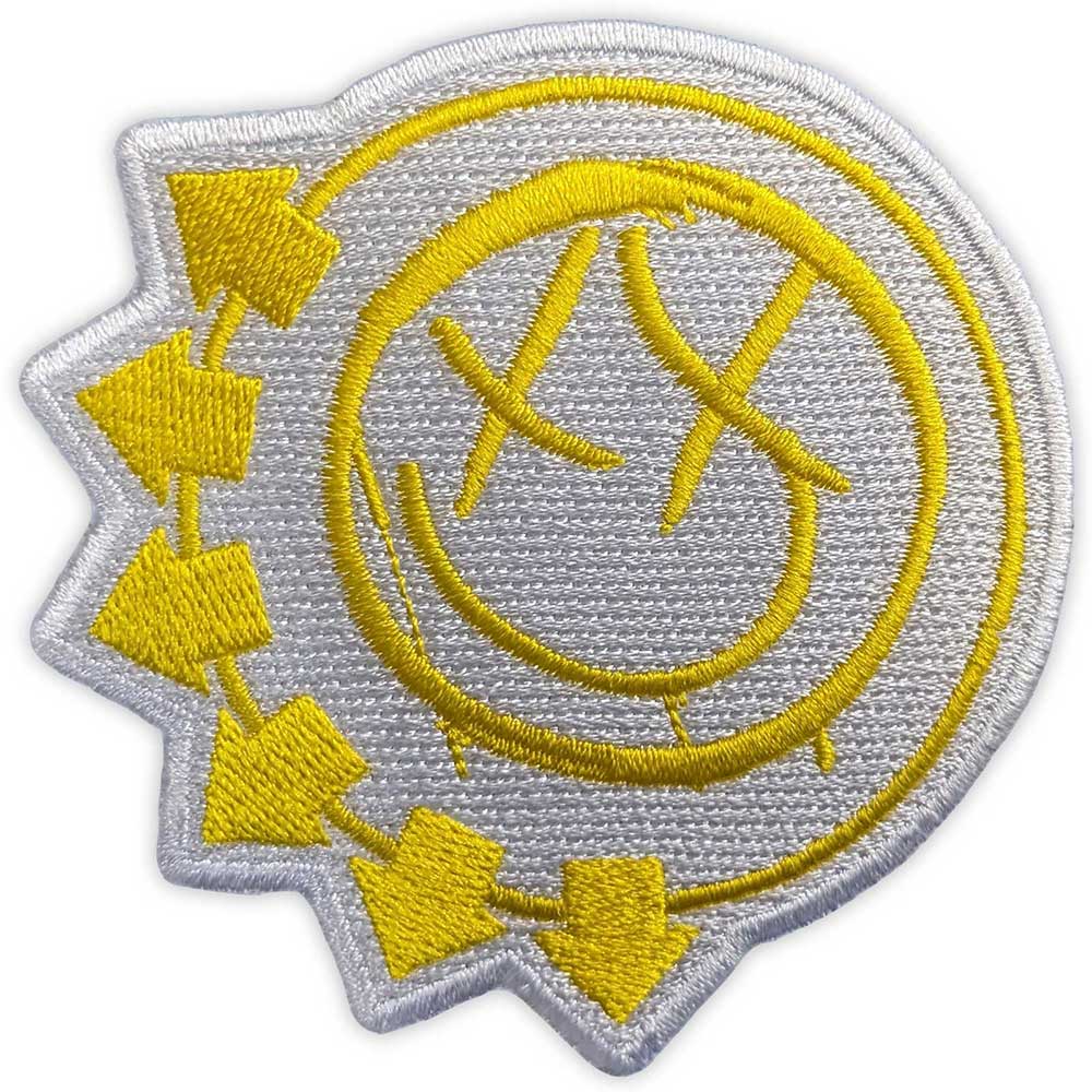 Blink-182 Standard Woven Patch: Yellow Six-Arrow Smile