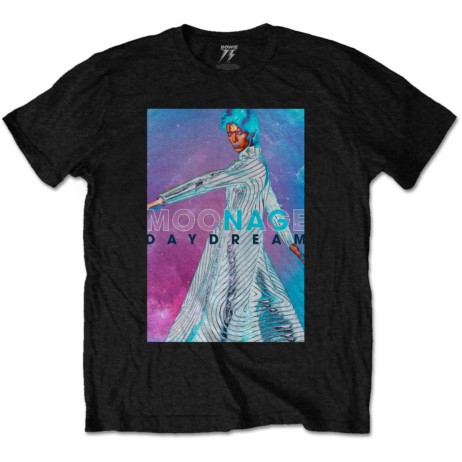 David Bowie Unisex T-Shirt: Moonage Space (Medium)