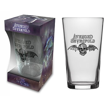 AVENGED SEVENFOLD - THE STAGE - BEER GLASS (BOXED)