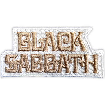 Black Sabbath Standard Woven Patch: Text Logo
