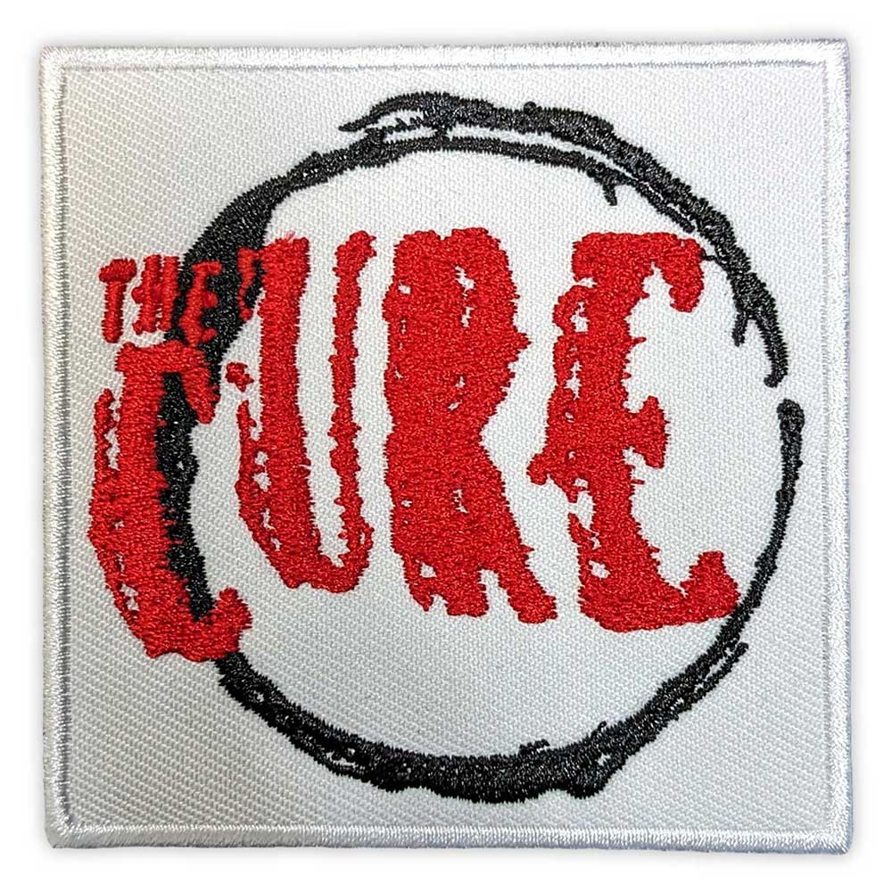 The Cure Standard Woven Patch: Circle Logo