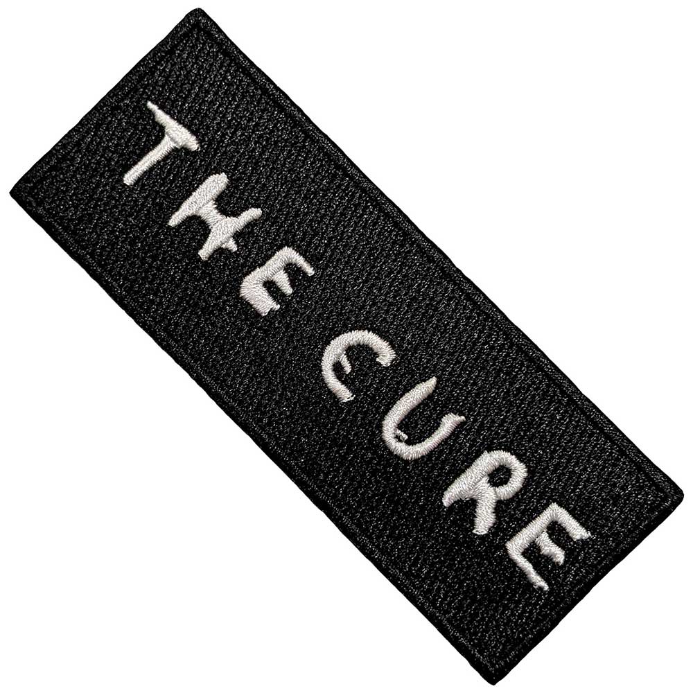 The Cure Standard Woven Patch: Text Logo