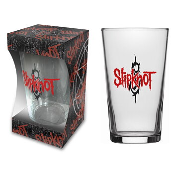 SLIPKNOT - LOGO - BEER GLASS (BOXED)
