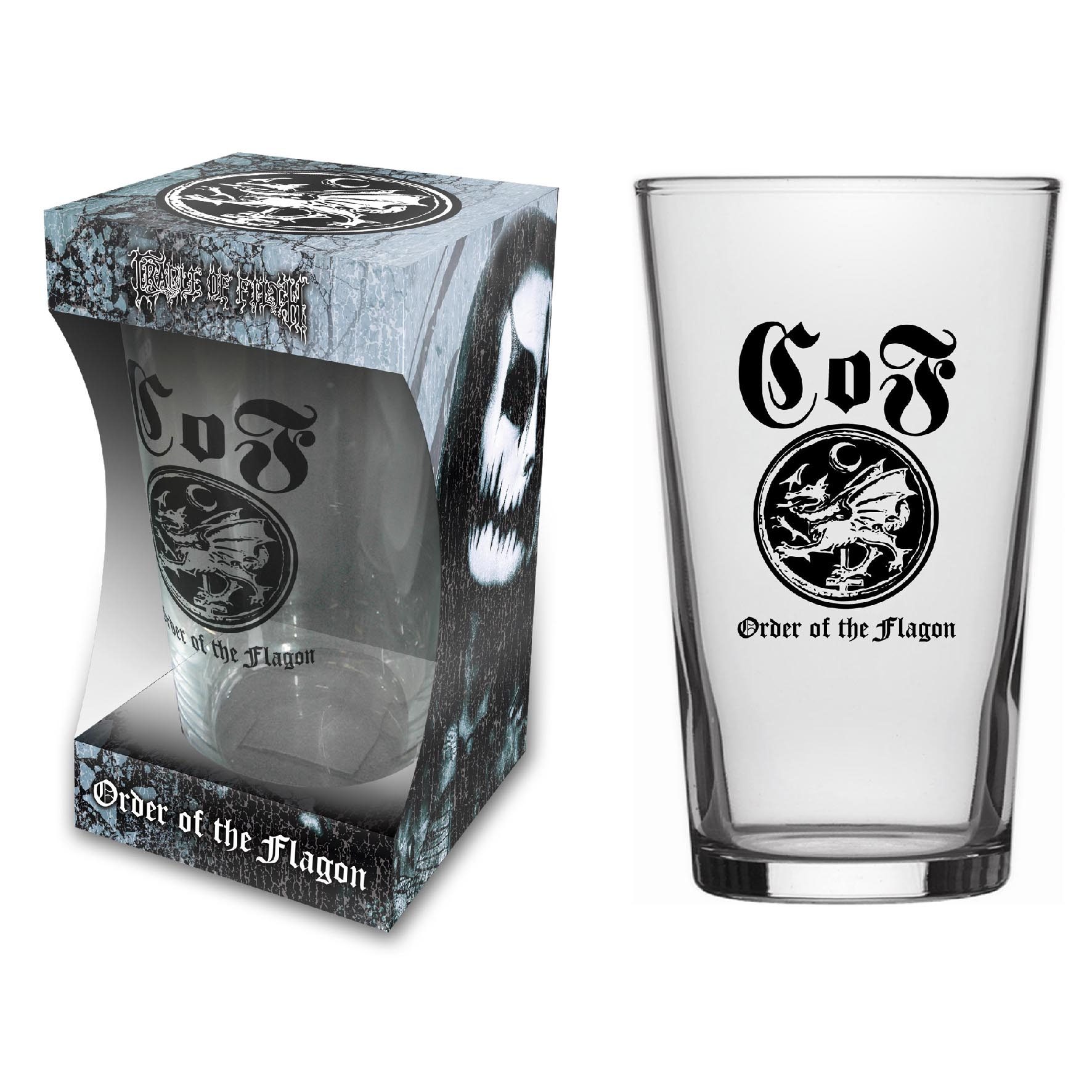 CRADLE OF FILTH - ORDER OF THE FLAGON - BEER GLASS (BOXED)