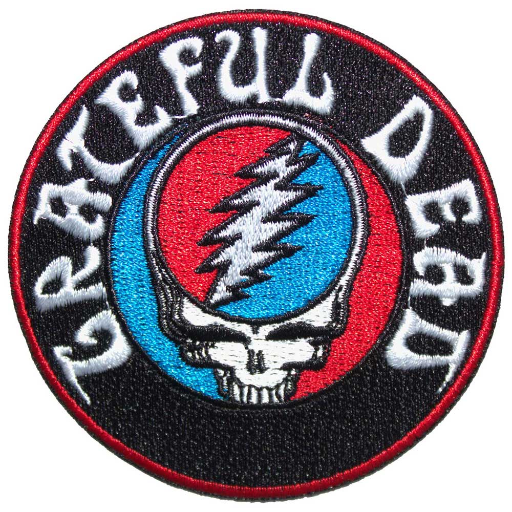 Grateful Dead Standard Woven Patch: Steal Your Face Logo