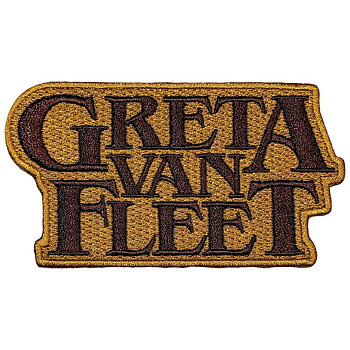 Greta Van Fleet Standard Woven Patch: Amber Logo