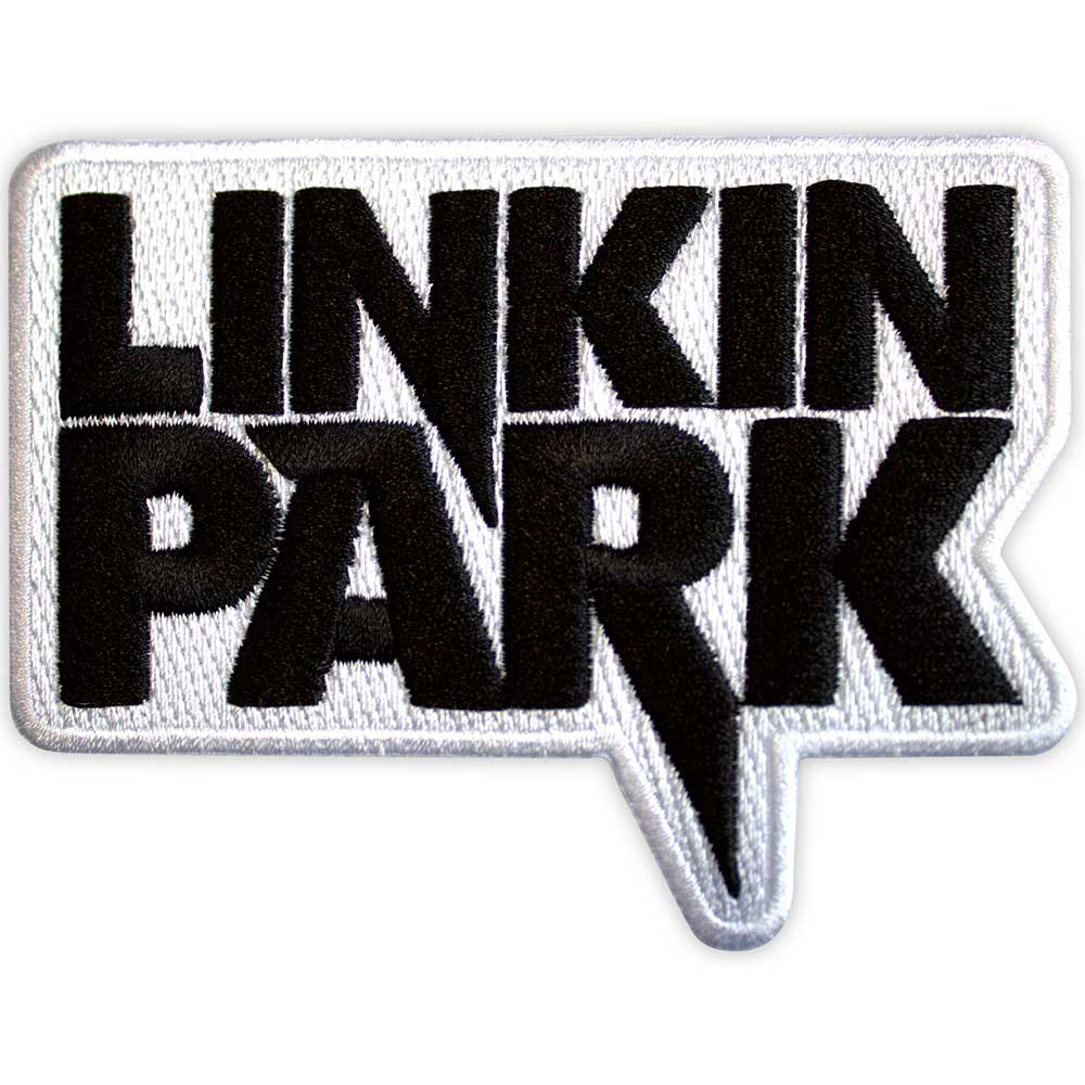 Linkin Park Standard Woven Patch: Black Logo