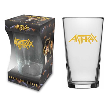 ANTHRAX - LOGO - BEER GLASS (BOXED)