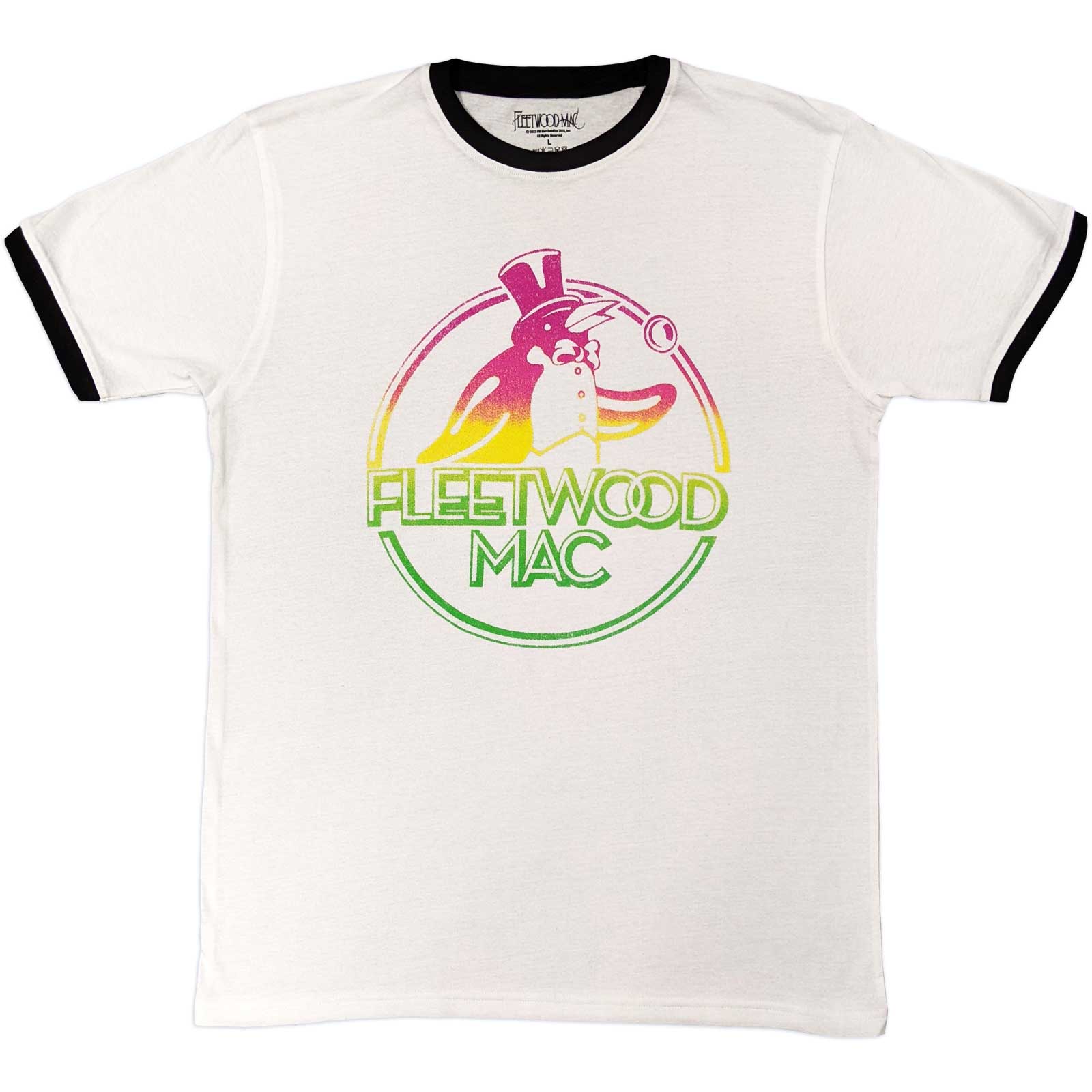 Fleetwood Mac Unisex Ringer T-Shirt: Penguin (X-Large)