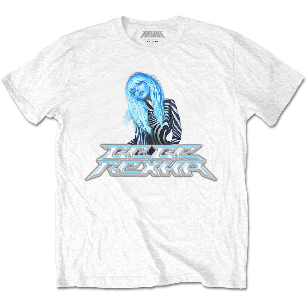 Bebe Rexha Unisex T-Shirt: Silver Logo (X-Large)