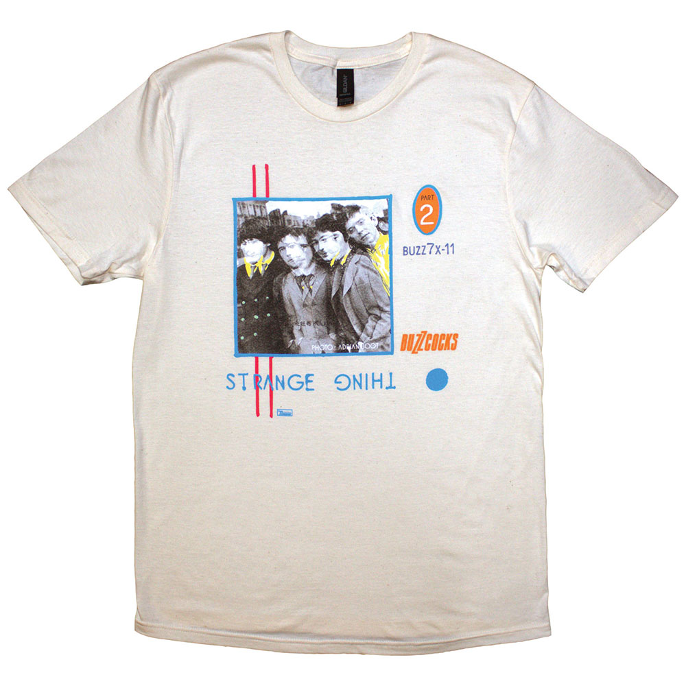 Buzzcocks Unisex T-Shirt: Strange Thing (Natural) (Small)