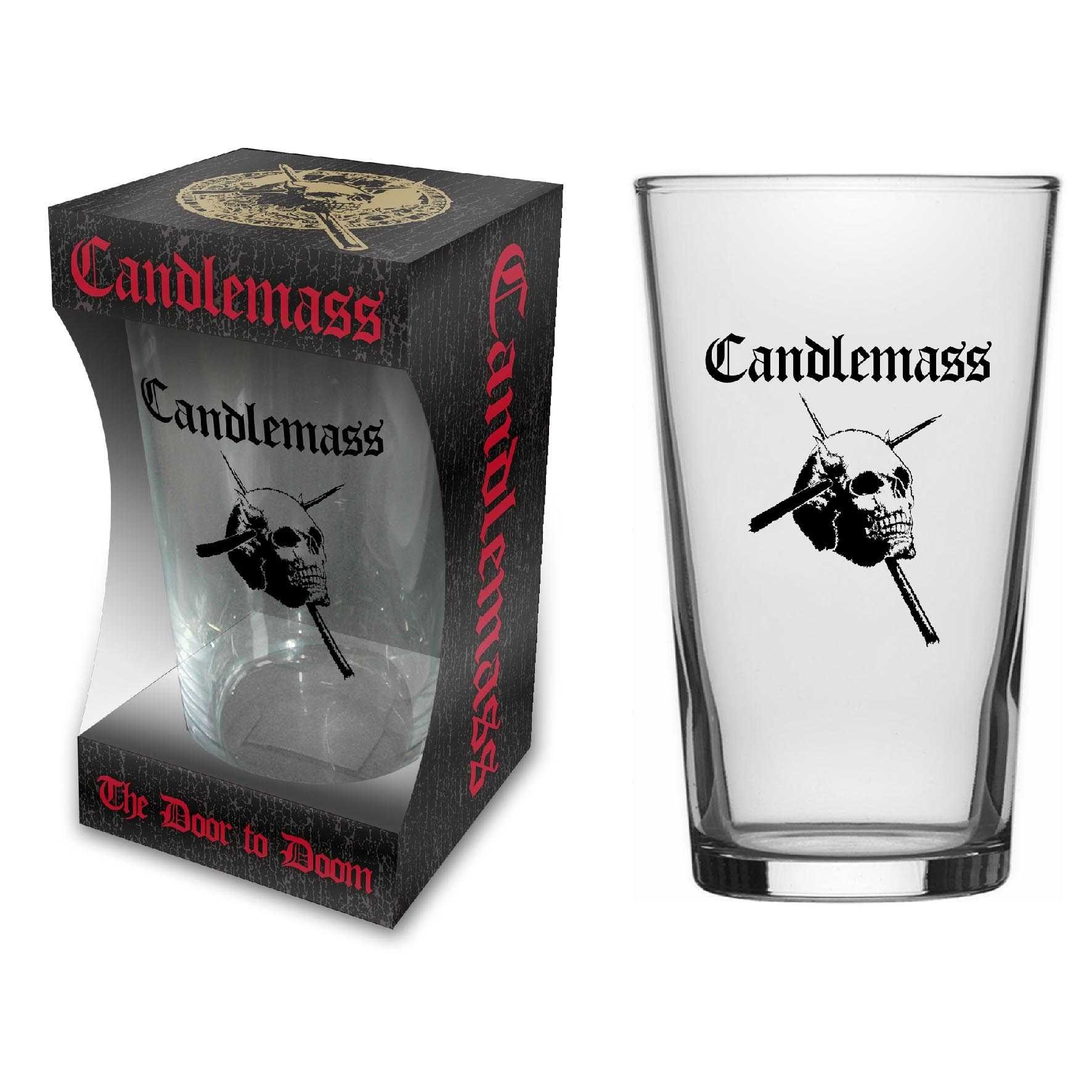 CANDLEMASS - THE DOOR TO DOOM - BEER GLASS (BOXED)